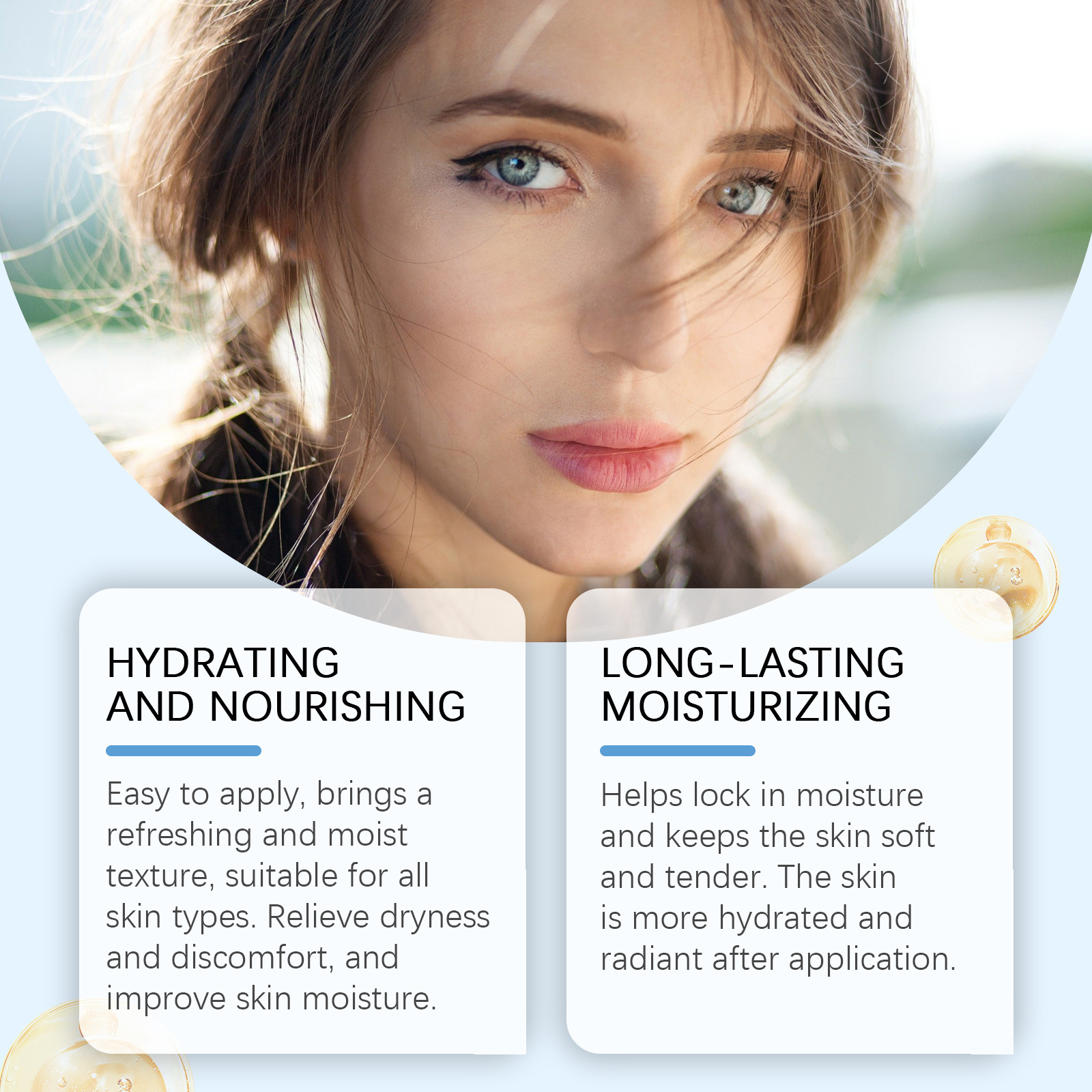 Aloe Moisturizing Hydrating Gel Facial Skin After Sun Exposure Facial Care - Image 2