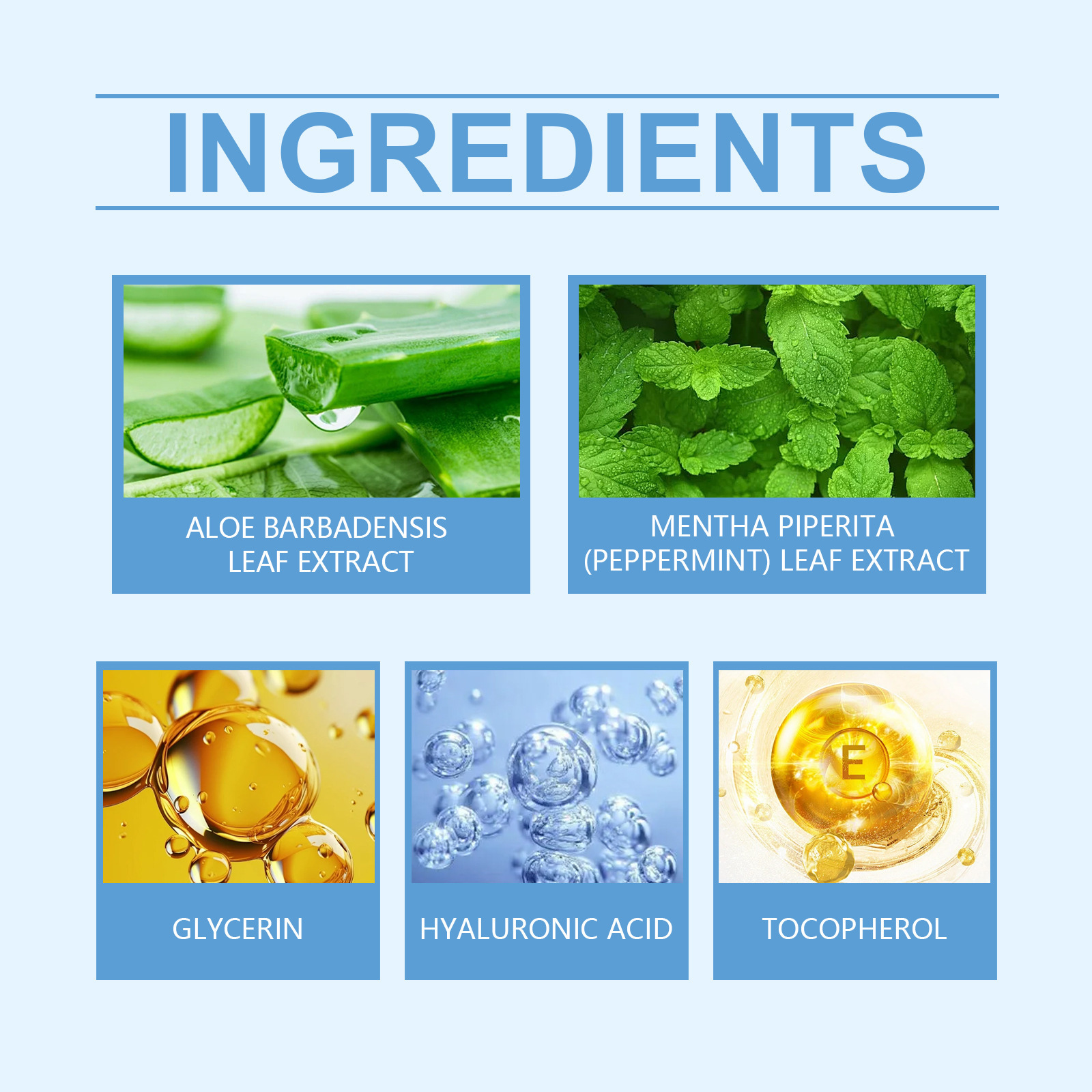 Aloe Moisturizing Hydrating Gel Facial Skin After Sun Exposure Facial Care - Image 4