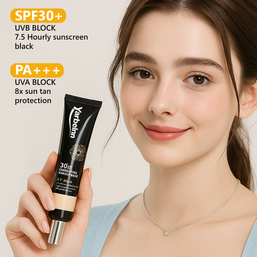 Hydrating Lightweight BB Cream, Long-wear Natural Fit Tinted Makeup Base, Non-cast White Sun Protection Primer, 30g - Image 4