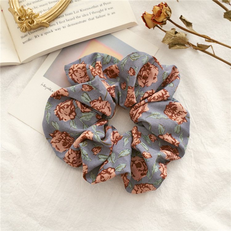 Japanese And Korean Rose Large Intestine Hair Ring Jewelry - Image 6