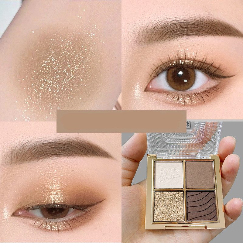 Brilliant Eyeshadow Palette Sparkling Pearly Matte Mashed Potatoes - Image 3