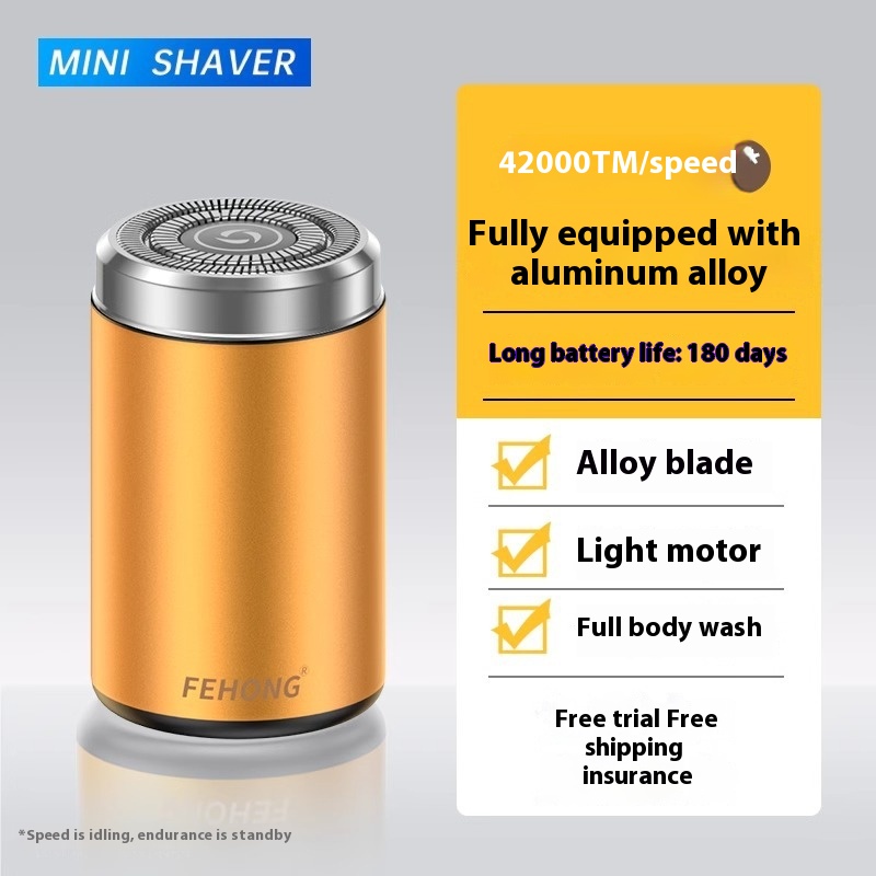 Mini Fully Washable Super Clean Portable Blade Men's Electric Shaver - Image 5