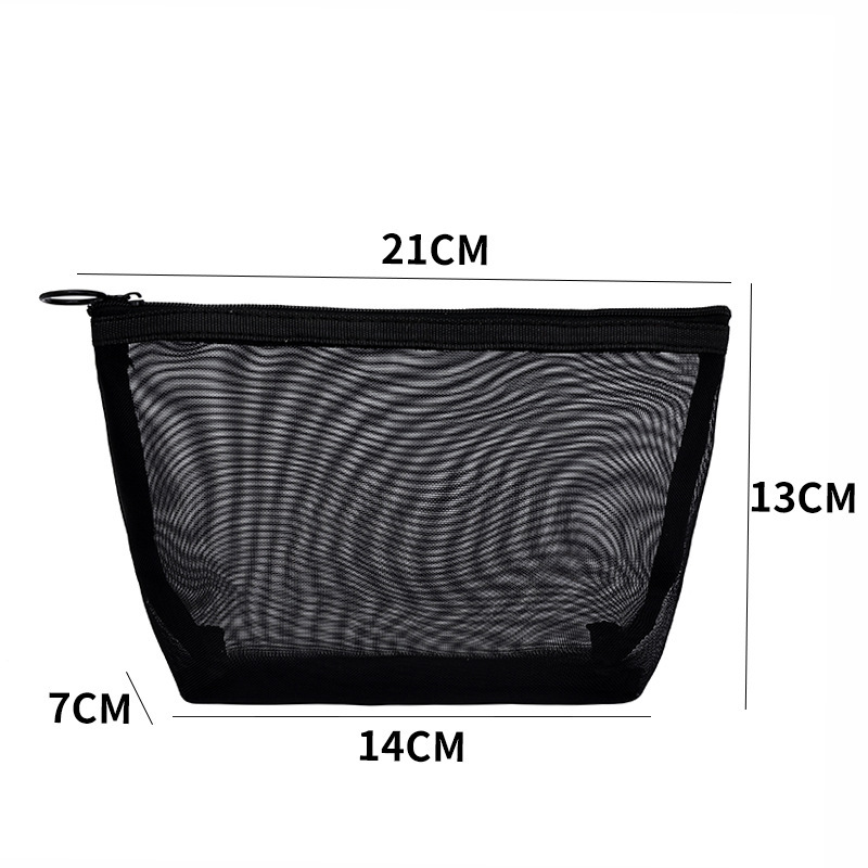 Mesh Cosmetic Bag Storage High-grade Transparent - Image 3