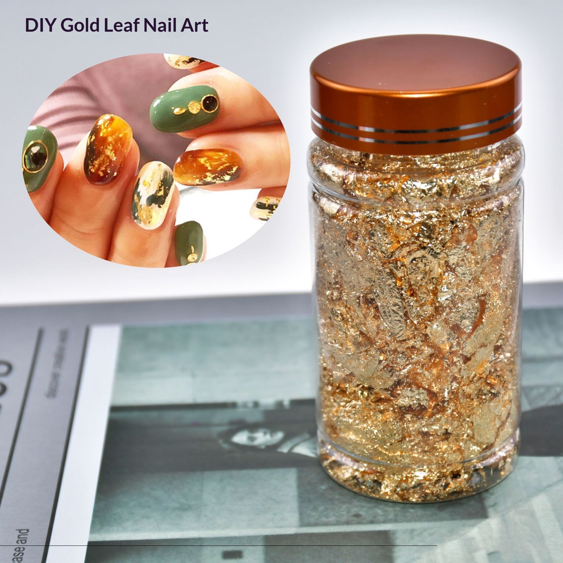 Artistic Nail Art Gold Foil Fragment Decoration