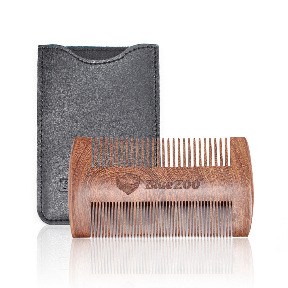 Sandalwood double-sided beard comb - Image 3