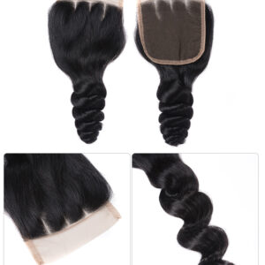 Lace close real hair