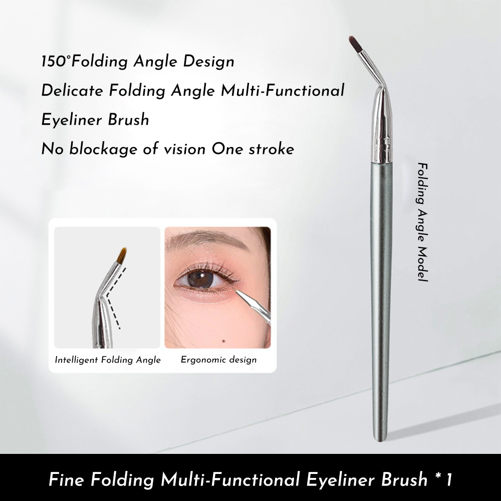Bend Head Eyeliner Brush Eye Detail Makeup Brush Under Eyes Tear Trough For Women Fine Liner Concealer Brush
