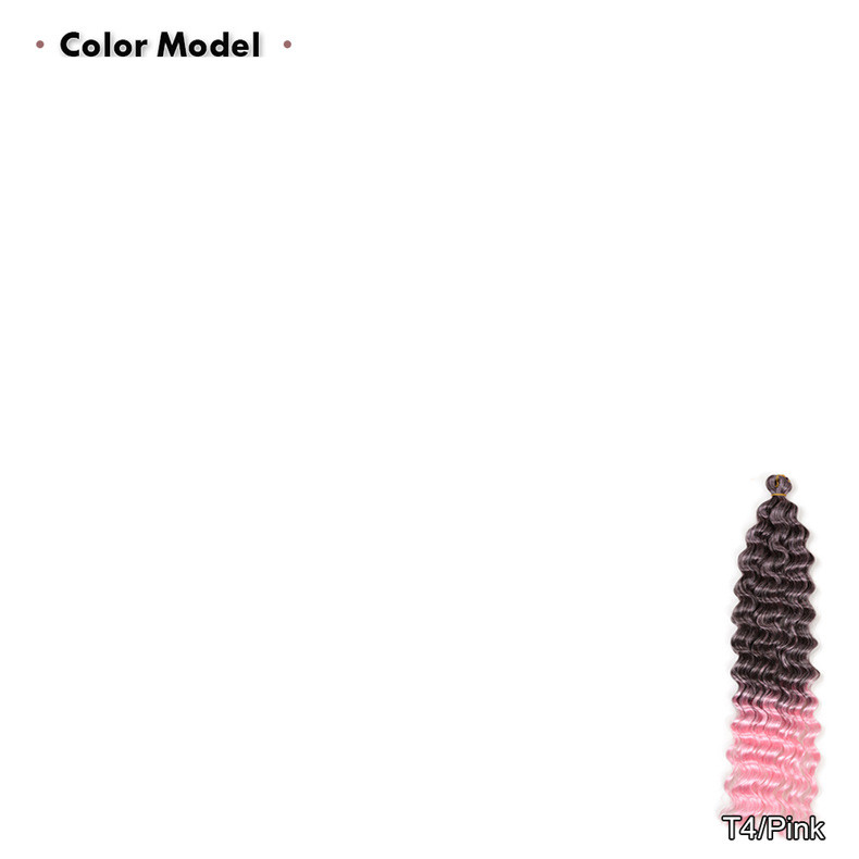 African Wig 22 Inch Deep Twist Water Wave Pattern - Image 8