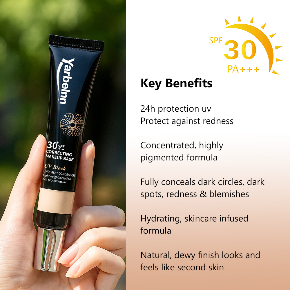 Hydrating Lightweight BB Cream, Long-wear Natural Fit Tinted Makeup Base, Non-cast White Sun Protection Primer, 30g - Image 8
