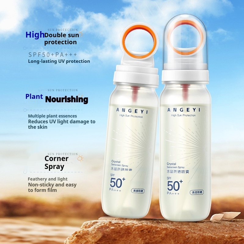 Crystal Sunscreen Spray SPF50 Military Training Full Body Isolation UV Protection - Image 2