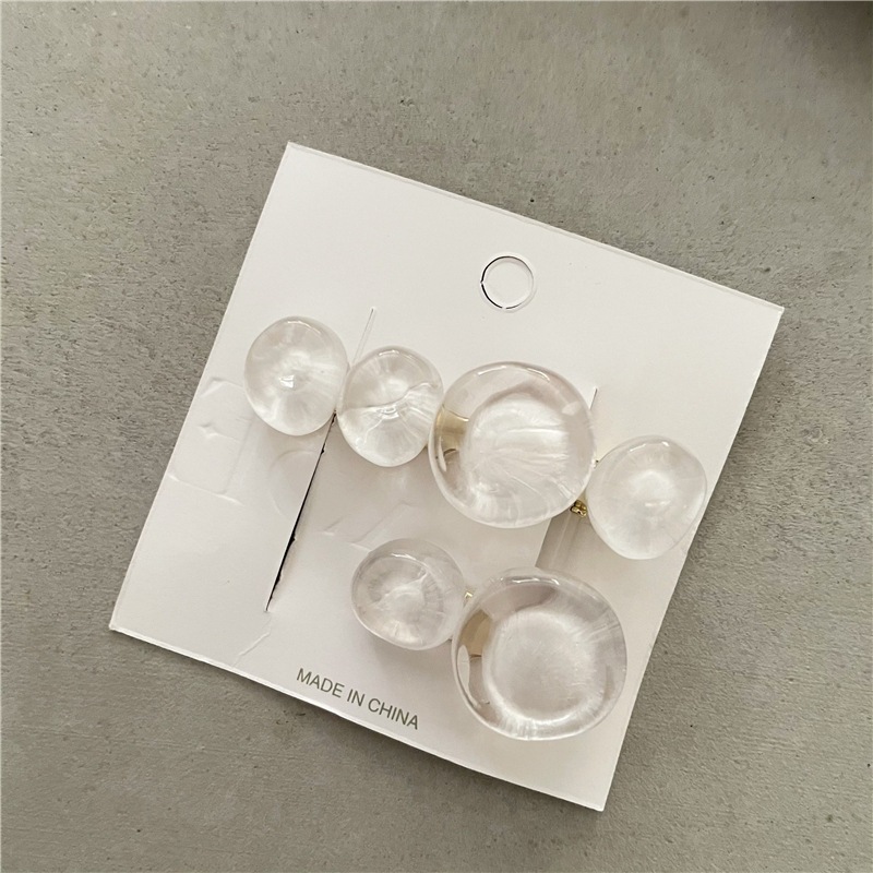 Ocean Bubble Jelly Elegant Fashion Side Clip Cropped Hair Clip - Image 4