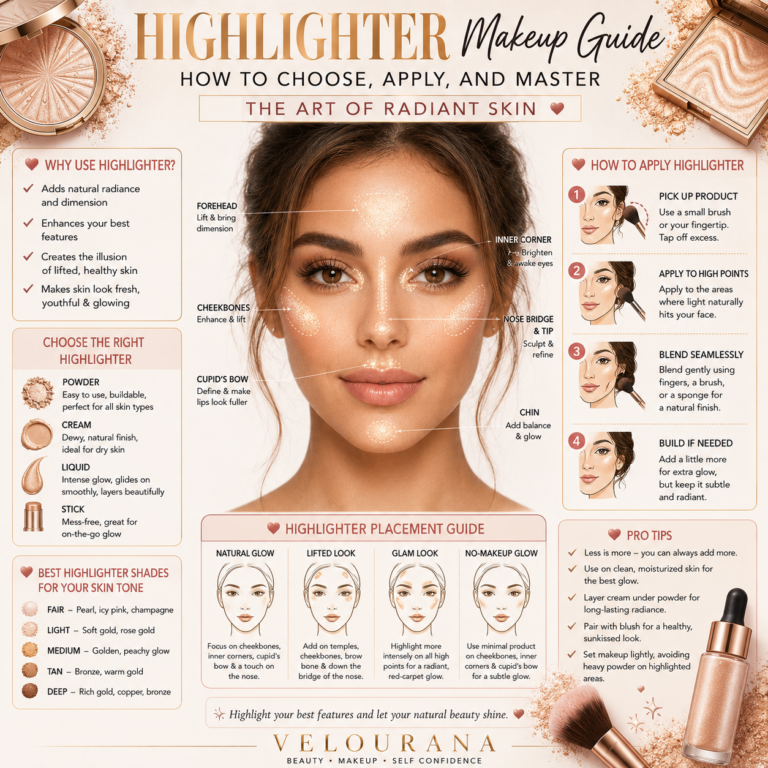 🦋  Highlighter Makeup Guide: How to Choose, Apply, and Master the Art of Radiant Skin