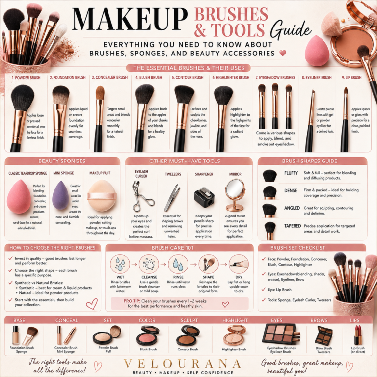 🦋  Makeup Brushes and Tools Guide: Everything You Need to Know About Brushes, Sponges, and Beauty Accessories