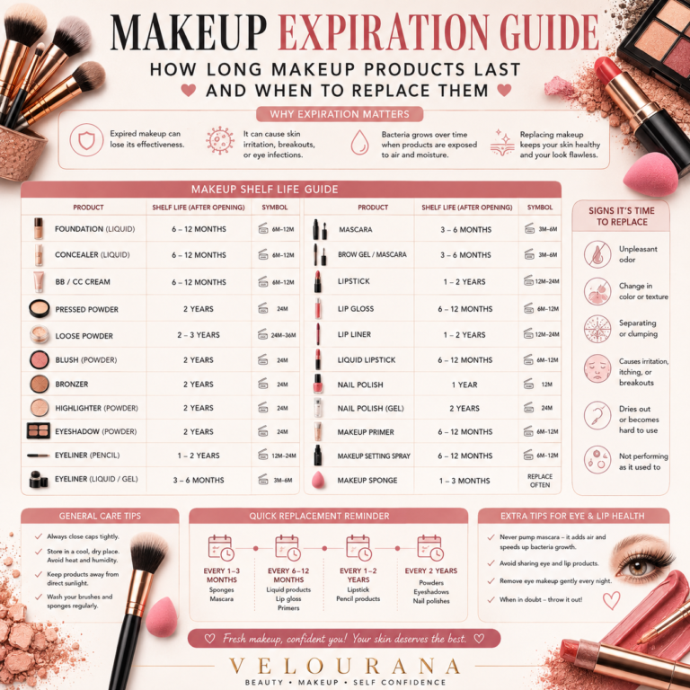 🦋  Makeup Expiration Guide: How Long Makeup Products Last and When to Replace Them