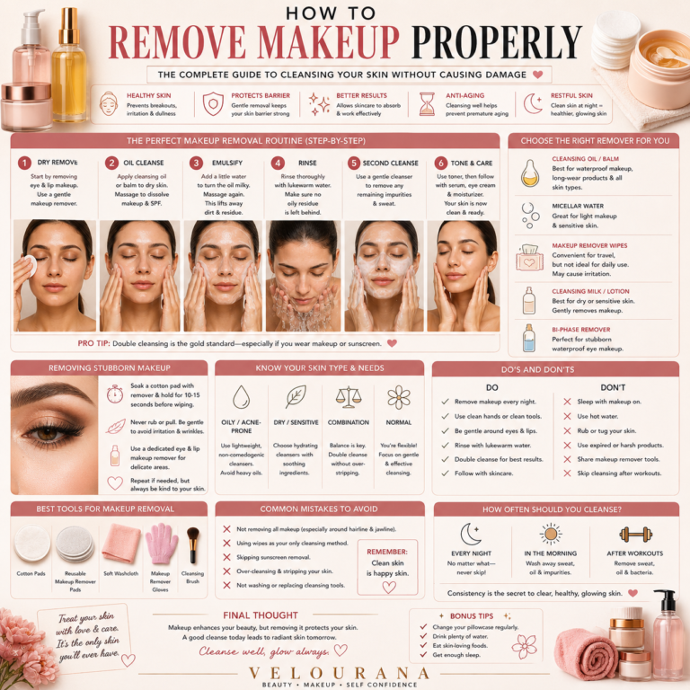 🦋  How to Remove Makeup Properly: The Complete Guide to Cleansing Your Skin Without Causing Damage