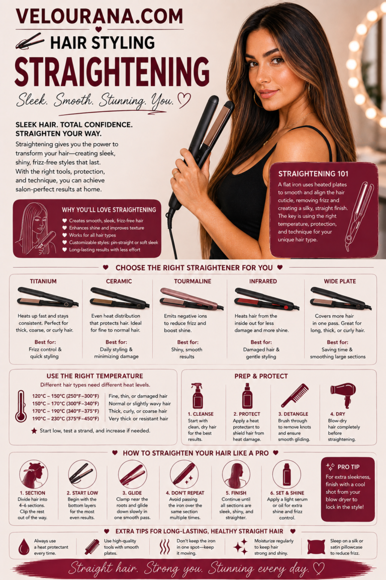 Hair Straightening Explained: How to Create Smooth, Polished Hair While Preserving Movement and Shape