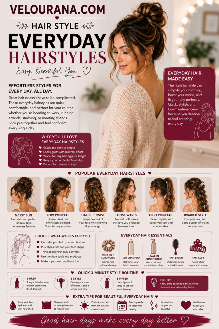 Everyday Hairstyles That Transition From Day to Night: Easy Looks You Can Refine Without Starting Over