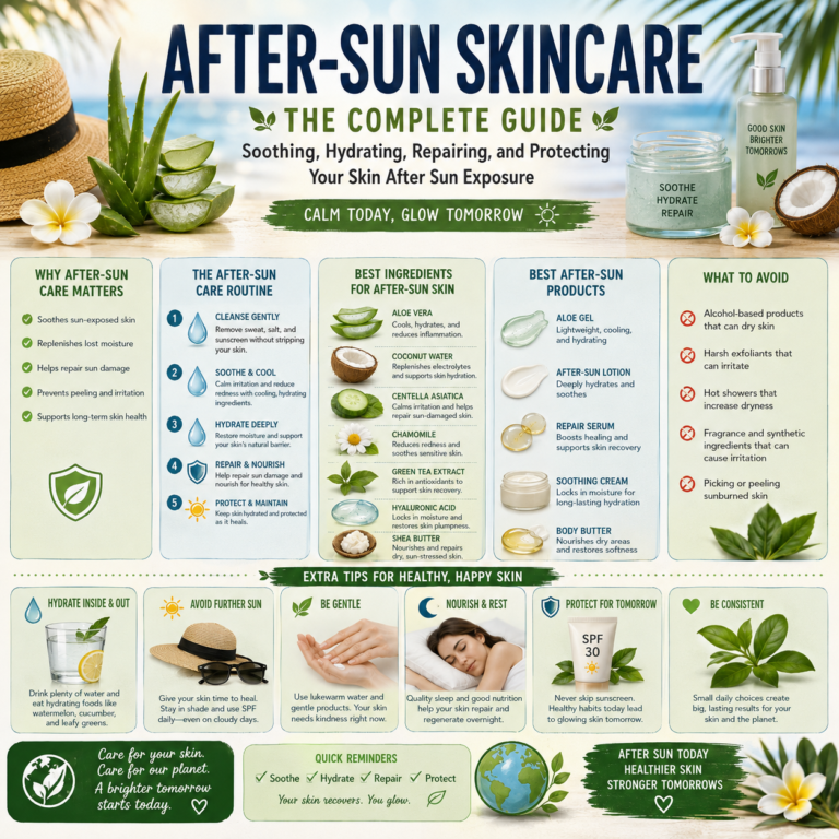 🦋 After-Sun Skincare: The Complete Guide to Soothing, Hydrating, Repairing, and Protecting Your Skin After Sun Exposure
