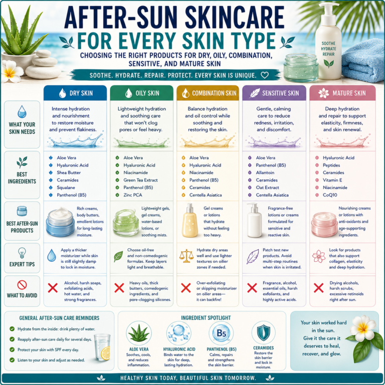 🦋 Common After-Sun Skincare Mistakes: 20 Habits That Can Leave Your Skin Dry, Irritated, or Uncomfortable After Sun Exposure