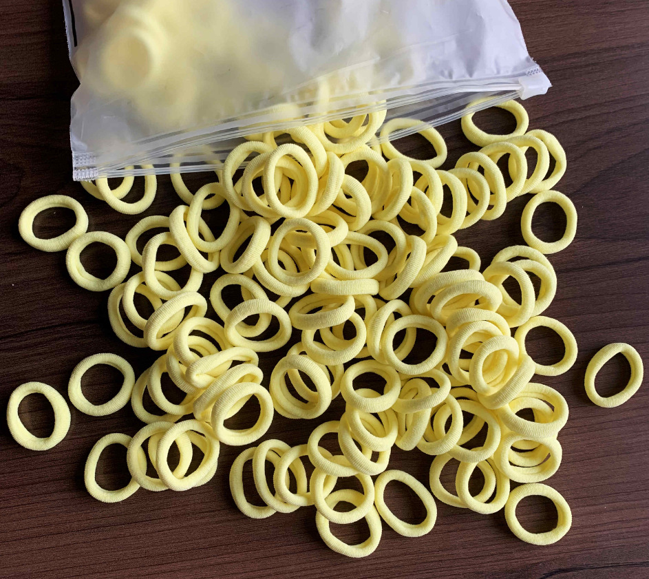 100 Bags Seamless Children's Towel Ring Braids Do Not Hurt Hair Candy Color Small Hair Ring High Elastic Rubber Band - Image 2