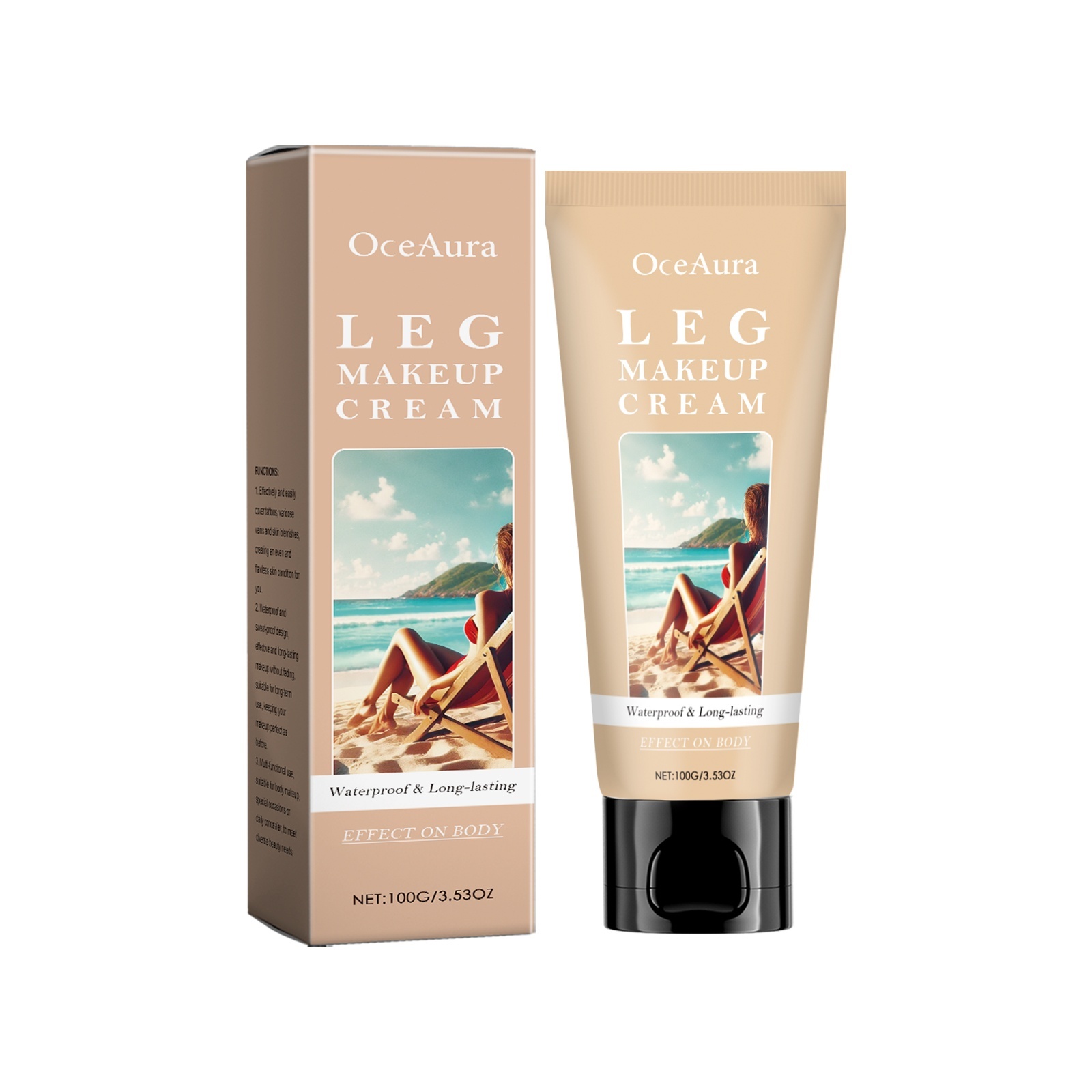 Body Sunscreen Foundation Cream Concealer Foundation Make-up - Image 3
