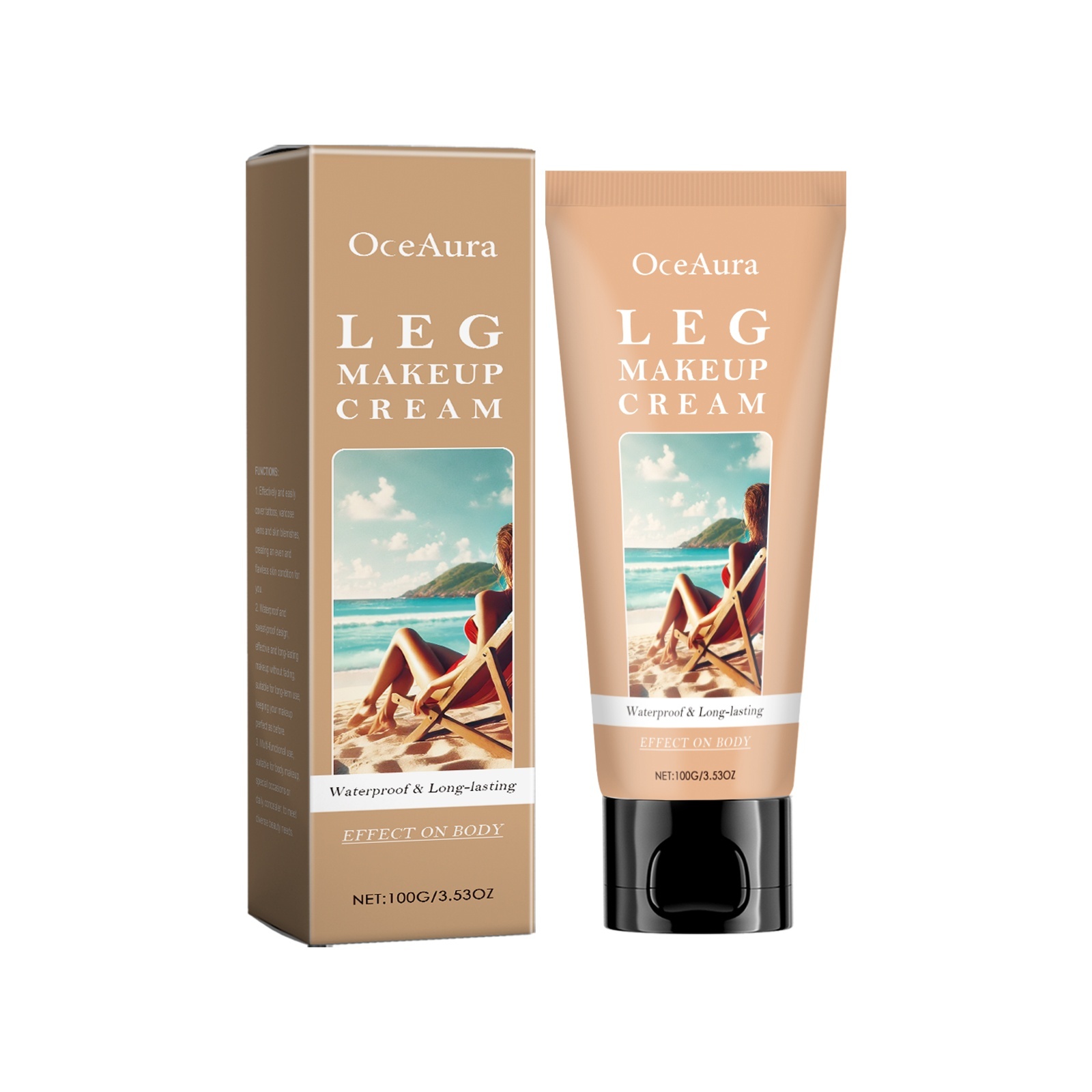 Body Sunscreen Foundation Cream Concealer Foundation Make-up - Image 2