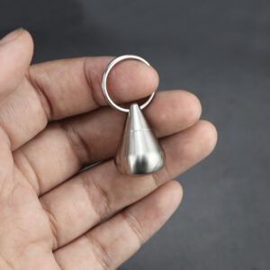Mini Titanium Alloy Seal Bottle Waterproof Bottles Water Drop Shape