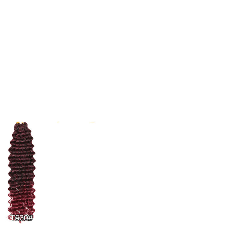 African Wig 22 Inch Deep Twist Water Wave Pattern - Image 6