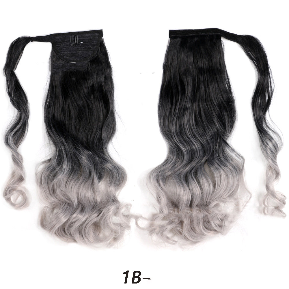 Dynamic Velcro Ponytail Chemical Fiber Wig - Image 6