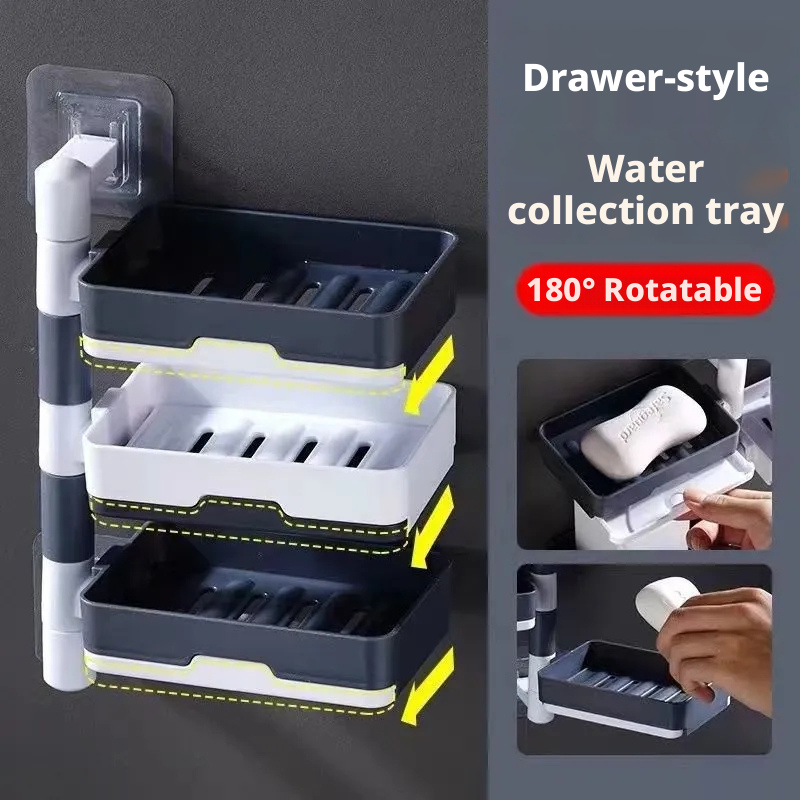 Rotating Soap Box-Gray-1 Layer *[Patent]