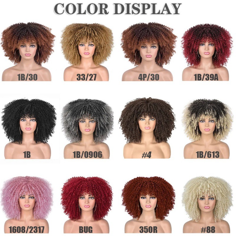 African Small Curly Hair Afro Wig Headgear - Image 10