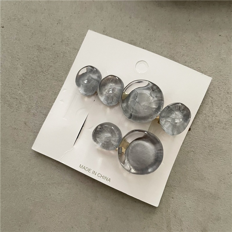 Ocean Bubble Jelly Elegant Fashion Side Clip Cropped Hair Clip - Image 3