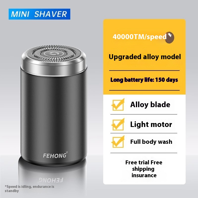 Mini Fully Washable Super Clean Portable Blade Men's Electric Shaver - Image 4
