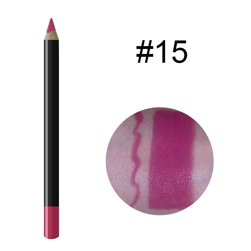 20 Color Black Pen Holder Lip Liner Waterproof Easy To Color - Image 15