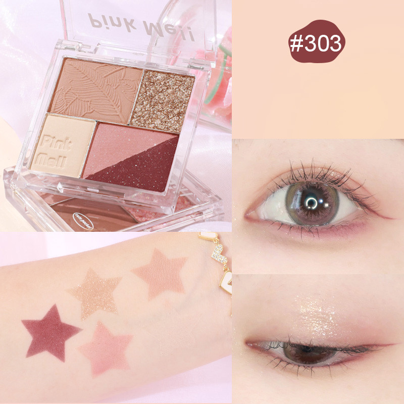 Fingertip Magic Eyeshadow Newbie Low Saturation Milk Tea Earth Color Pearl Matte - Image 3