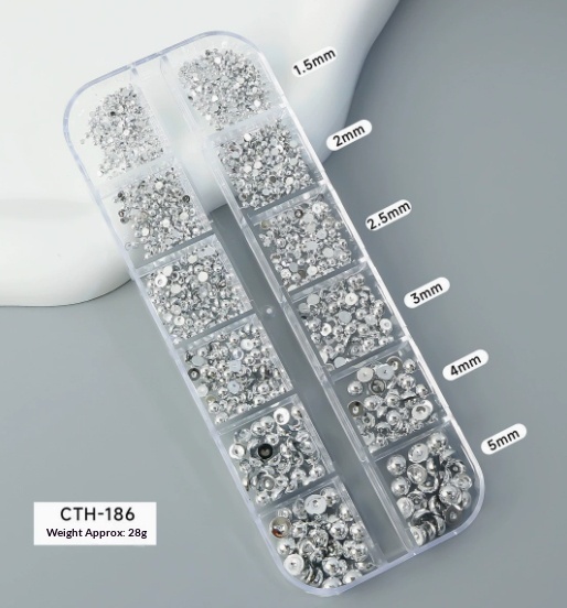 Gold And Silver Half-moon Stars For Nail Decoration - Image 4