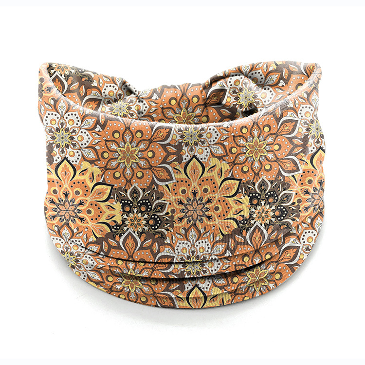 Hair Band Datura Flowers Headband Elastic And Sweat-absorbing Women's Wide Edge Hair Accessories - Image 5