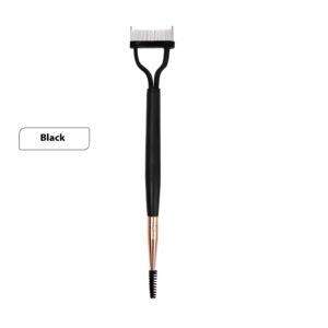 Steel Tooth Double Head Brow Groomer Mascara Brush Tool