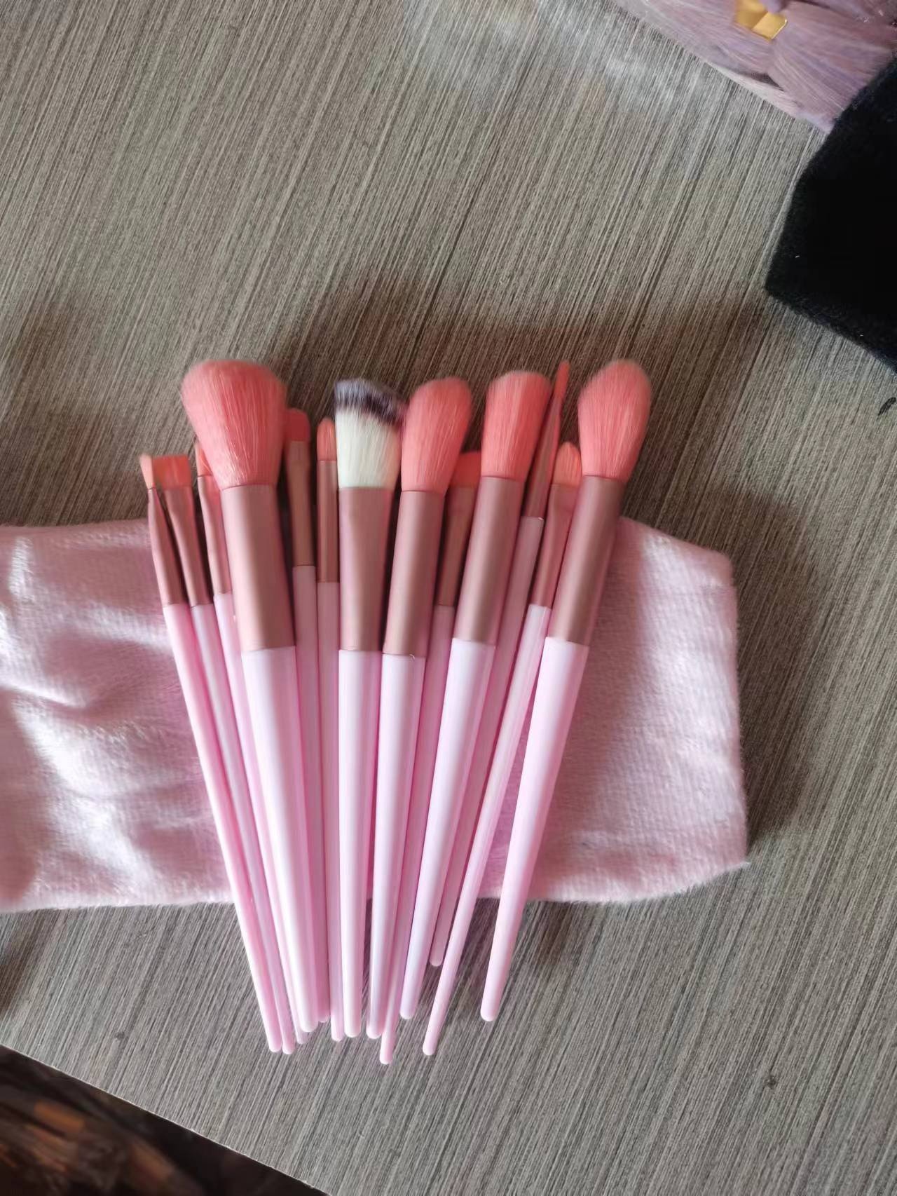 13 PCs Purpleflower Holly Leaf Makeup Brushes Suit Soft Hair - Image 9