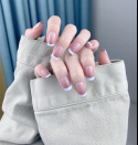 Nail Beauty New Hand-painted Fake Nail Tip Tulip Patch - Image 28