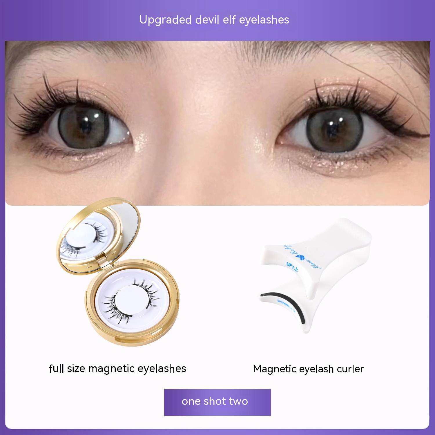 Magnetic Adhesive Free Of Little Devil False Eyelashes - Image 3