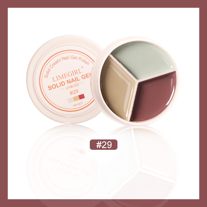 Cream Nail Polish Eye Shadow Bag - Image 13