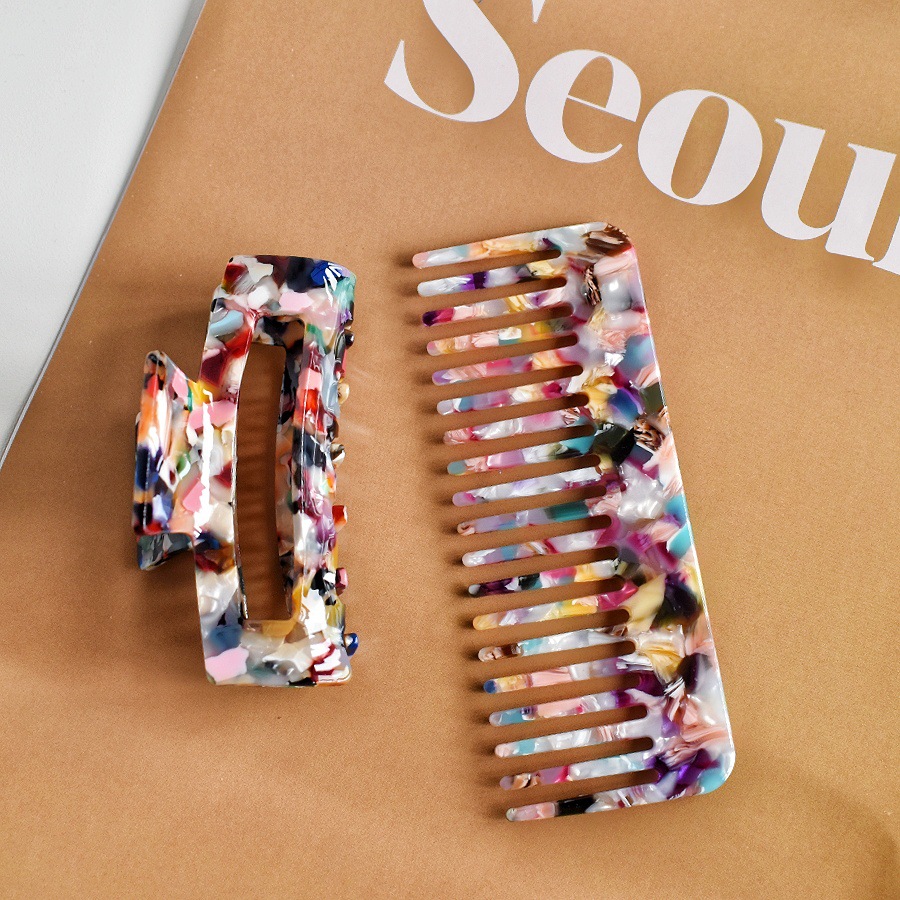 Acetic Acid Hair Comb Holding Acid Comb Wide Teeth
