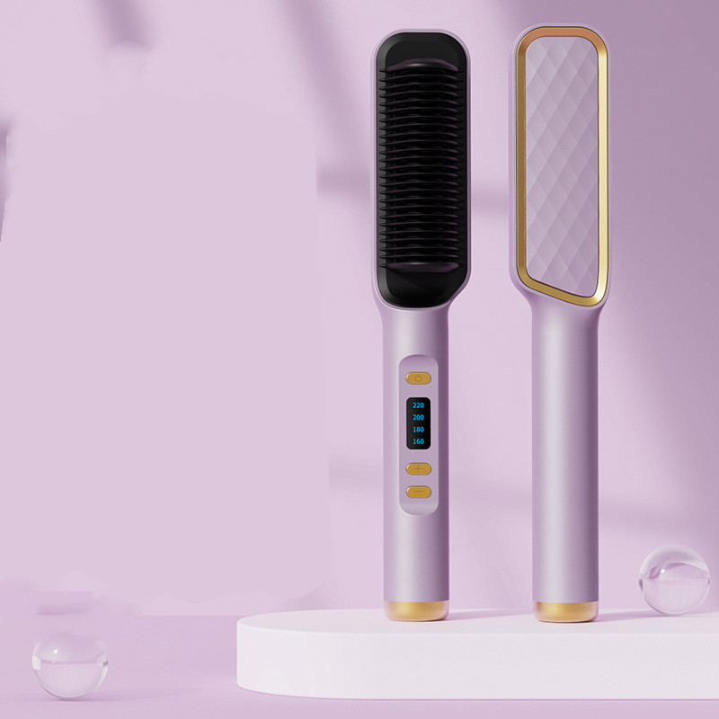 Multifunctional Anti-scald Negative Ion Straight Curling Comb - Image 5