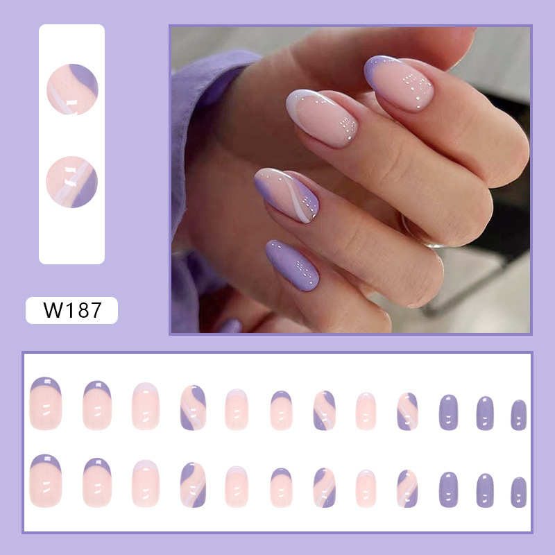 Foreign Trade Style False Nails Wearable Nail Tips Summer Hot-selling Ballet Nails Cross-border Nail Tips 24-piece Boxed Set - Image 2