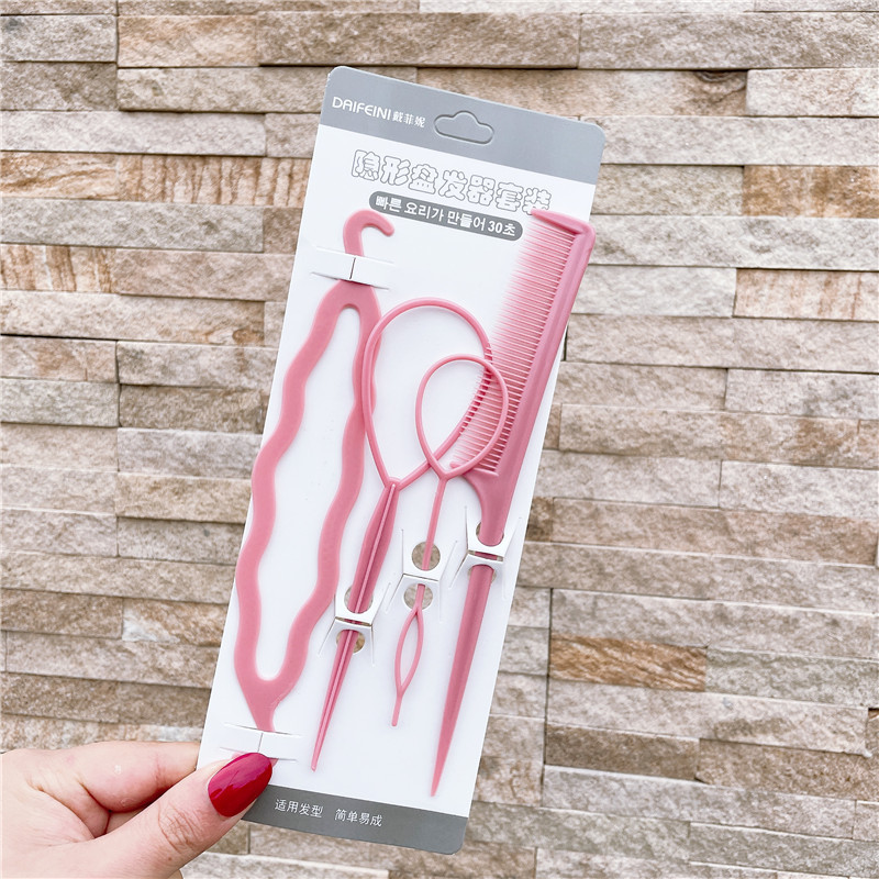 Plastic Comb Pattern Design Hair Pulling Needle Ball Head Hair Curler - Image 8