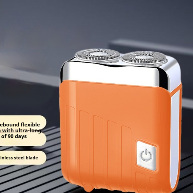 New Portable Washable Magnetic Dual-blade Mens Shaver