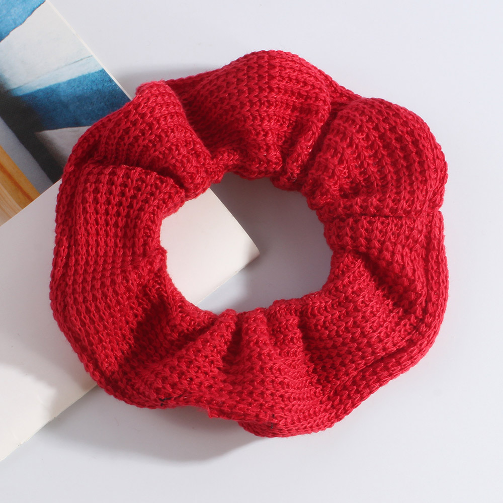 Women Hair Scrunchies Vintage Velvet Solid Color Hair Band For Girls Ponytail Holder Rubber Bands Hair Ties Accessories