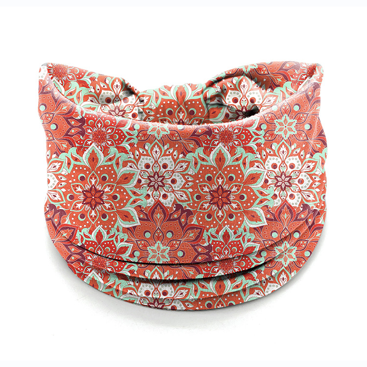 Hair Band Datura Flowers Headband Elastic And Sweat-absorbing Women's Wide Edge Hair Accessories - Image 6