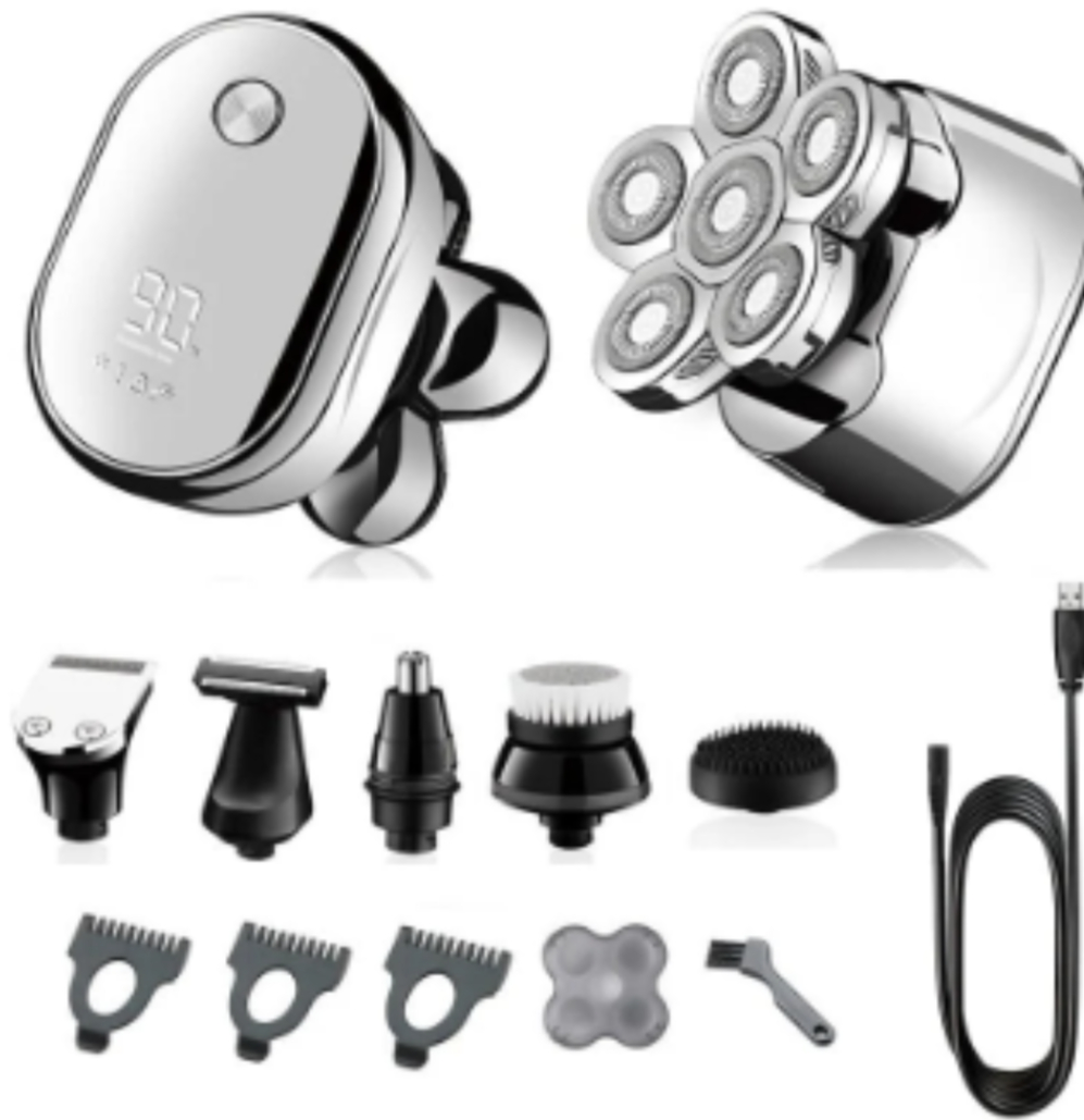 Cross-Border New Men's Multi-Function Razor Electric Six-in-one Six-Blade Electric Razor Eyebrow Trimming Set - Image 8